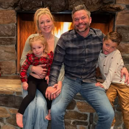Dianna Dahlgren with her husband, Ryan Bates and their children.